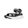 Sandale CRUZ "Findel", Damen, Gr. 37, schwarz-weiß (schwarz, weiß), Synthetik, sportlich, Schuhe, mit praktischem Allwetterprofil