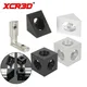 XCR3D-Pièces d'imprimante 3D de type L fente carrée en V connecteur d'angle 90 degrés support