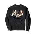 3 Beagle-Welpen-Taschen, niedliches T-Shirt für Herren und Damen Sweatshirt