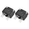 Circuit Overload Protector 7A AC125/250V Thermal Circuit Breaker 2pcs - Black