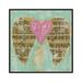 East Urban Home Amazing Grace Pink by Ashley Bradley - Wrapped Canvas Graphic Art Canvas in Brown/Green/Pink | 12 H x 12 W in | Wayfair