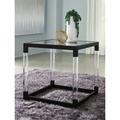 Signature Design by Ashley Nallynx 2 Piece Coffee Table Set Plastic/Acrylic/Glass/Metal in Black/Brown | Wayfair PKG010560