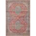 Red 90 x 63 x 0.5 in Area Rug - Canora Grey Raymond Persian Inspi Traditional Multicolor Transitional Area Rug | 90 H x 63 W x 0.5 D in | Wayfair