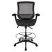 Inbox Zero Kanisa Mesh Ergonomic Standing Desk Chair Drafting Chair Tall Office Chair 400lbs Upholstered in Gray/Black | Wayfair