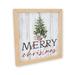 The Holiday Aisle® Merry Christmas Wood Sign Wood in Brown | 10 H x 10 W x 1 D in | Wayfair 88D09C7C8ED54B09A74B115FCAED974E