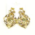 Kate Spade Jewelry | Kate Spade Yellow Gold Plated Clear Crystal Big Statement Earring | Color: Gold/White | Size: Os