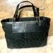Coach Bags | Coach Signature Gallery Handbag Purse Black Jacquard 8k49 | Color: Black | Size: Os