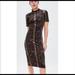 Zara Dresses | !!! Print Of The Season!!!!Zara Velvet Snake Dress | Color: Brown | Size: L