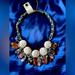 Anthropologie Jewelry | Anthropologie Nwt Statement Necklace | Color: Blue/Cream | Size: Os