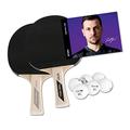 Butterfly Timo Boll Tischtennis Set | 2 Tischtennisschläger 6 Tischtennisbälle | ITTF Pan Asia Belag 1,5 mm Schwamm | fortgeschrittene Spieler