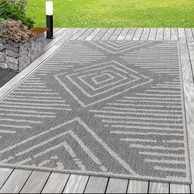 Teppich AYYILDIZ TEPPICHE "ARUBA 4902", grau, B:240cm H:6mm L:340cm, Polypropylen, Teppiche, Pflegeleicht, Modern, In- und Outdoor geeignet Image