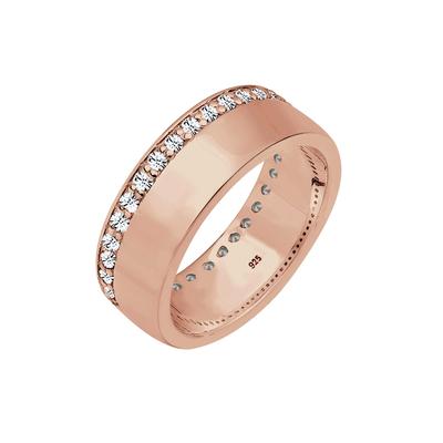 Elli Bandring 925 Silber, mit Kristallen von Swarovski® Funkelnd Silber 58 Damen Image