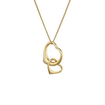 Elli PREMIUM - Herz Verbundenheit 585 Gelbgold Ketten 1 ct Damen