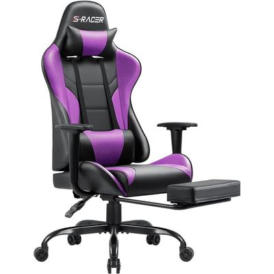 Furniwell Gaming Chair Computer Office Chair with Footrest