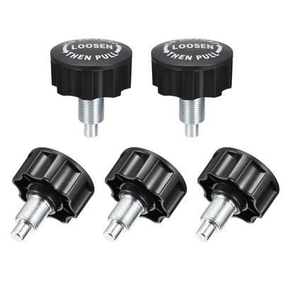 M16 Fitness Pull Pin Spring Knob for Fitness Black 5pcs