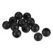 10Pcs 0.43" ID Plastic Round Garden Bamboo Sticks Plants Stakes End Caps Black