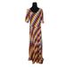 Lularoe Dresses | L Lularoe Ana Maxi Dress New Amazing Colorful Zig Zags Large 14-16 | Color: Black/Cream/Gold/Orange/White | Size: L