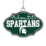 Michigan State Spartans Frame Holiday Ornament