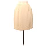 Talbots Casual Skirt: Tan Solid Bottoms - Women's Size 8