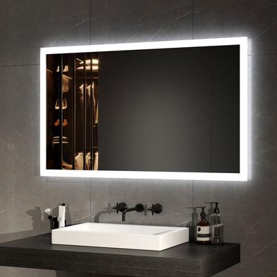 EMKE Badspiegel mit Beleuchtung LED Badezimmerspiegel 100x60cm (Warmweißes/Kaltweißes Licht,