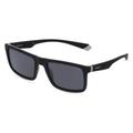 Polaroid PLD 2134/S Herren-Sonnenbrille Vollrand Eckig Acetat-Gestell, Schwarz