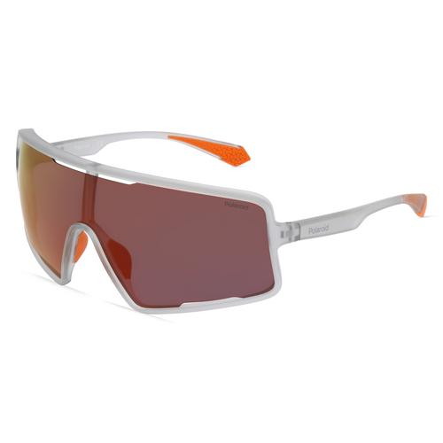 Polaroid PLD 7045/S Herren-Sonnenbrille Vollrand Monoscheibe Kunststoff-Gestell, grau
