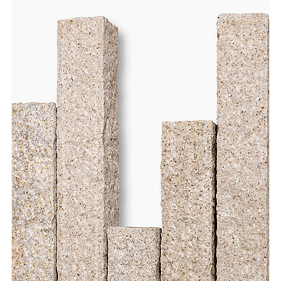 Seltra Natursteine Palisaden SOL RUSTIQUE+ Granit gelb-grau, 12x12x150 cm Image