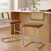 Art Leon Rustic Upholstered Counter Height Bar Stools (Set of 2)
