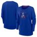 Women's Nike Royal New England Patriots Rewind Playback Icon Performance Pullover Sweatshirt