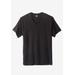 Men's Big & Tall Hanes Stretch Cotton 3-pack V-Neck Undershirt by Hanes in Black (Size LT)