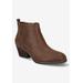 Wide Width Women's Lou Bootie by Bella Vita in Brown (Size 8 W)