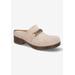 Extra Wide Width Women's Ventura Flats by Bella Vita in Stone Suede Leather (Size 8 WW)