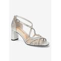 Wide Width Women's Aliette Sandals by Bella Vita in Silver Metallic (Size 8 1/2 W)