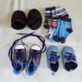 Converse Shoes | Nwot 0-3 Month Old Baby Boy Converse Shoe And Sock Bundle | Color: Black/Blue | Size: 2bb