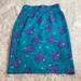 Disney Skirts | Lularoe Disney Cassie Skirt Minnie Mouse Turquoise Purple Nwt-Xs-Retro | Color: Blue/Purple | Size: Xs