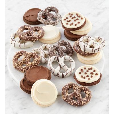 Classic Buttercream Frosted Cookies And Pretzels -...