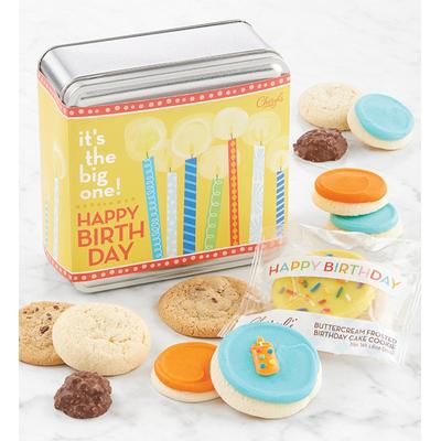 Big One Birthday Mini Treats Gift Tin by Cheryl's Cookies