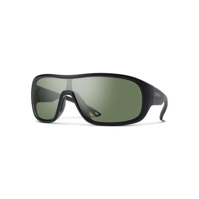 Smith Spinner Sunglasses Matte Black Frame ChromaPop Polarized Grey Green Lens 20498100399L7