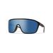 Smith Boomtown Sunglasses Matte Black Frame ChromaPop Polarized Blue Mirror Lens 20493200399XX