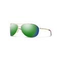 Smith Serpico 2 Sunglasses Gold Frame ChromaPop Polarized Green Mirror Lens 200284J5G65UI