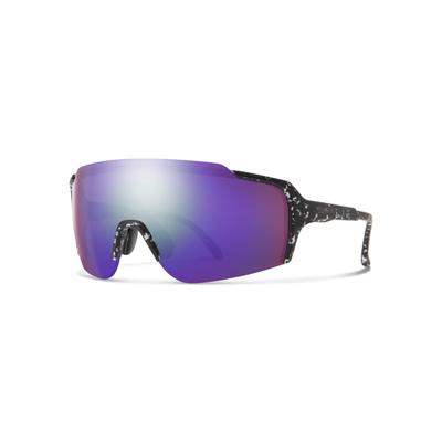 Smith Flywheel Sunglasses Matte Black Marble Frame ChromaPop Violet Mirror Lens 2015172MS99DI