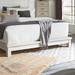 Farmhouse Queen Platform Footboard In Flea Market White Finish w/ Heavy Distressing - Liberty Furniture 406W-BR23F