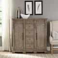 Traditional 4 Drawer 2 Door Chesser In Dusty Taupe Finish - Liberty Furniture 711-BR32