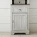 Traditional Right Pier Base In Antique White Finish w/ Weathered Pine - Liberty Furniture 303W-ER74B