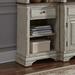 Traditional Left Pier Base In Antique White Finish w/ Wire Brushed Tobacco Accents - Liberty Furniture 498-EL00B