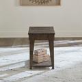 Rustic Chair Side Table In Weathered Stone Finish - Liberty Furniture 226-OT1021