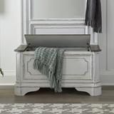 European Traditional Hall Tree Base In Antique White Base w/ Weathered Bark Tops - Liberty Furniture 244-OT1018B