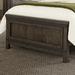 Rustic Twin Panel Footboard In Rock Beaten Gray Finish with Saw Cuts - Liberty Furniture 759-BR12