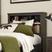 Rustic Twin Bookcase Headboard In Rock Beaten Gray Finish with Saw Cuts - Liberty Furniture 759-BR11B