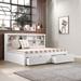 FULL BOOKCASE DAYBED WITH DRAWERS WHITE - Donco 1733-FW_505-W